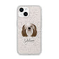 Polish Lowland Sheepdog Personalised iPhone 14 Glitter Tough Case Starlight