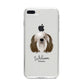 Polish Lowland Sheepdog Personalised iPhone 8 Plus Bumper Case on Silver iPhone