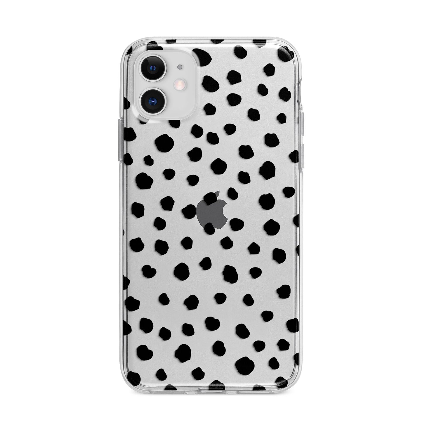 Polka Dot Apple iPhone 11 in White with Bumper Case