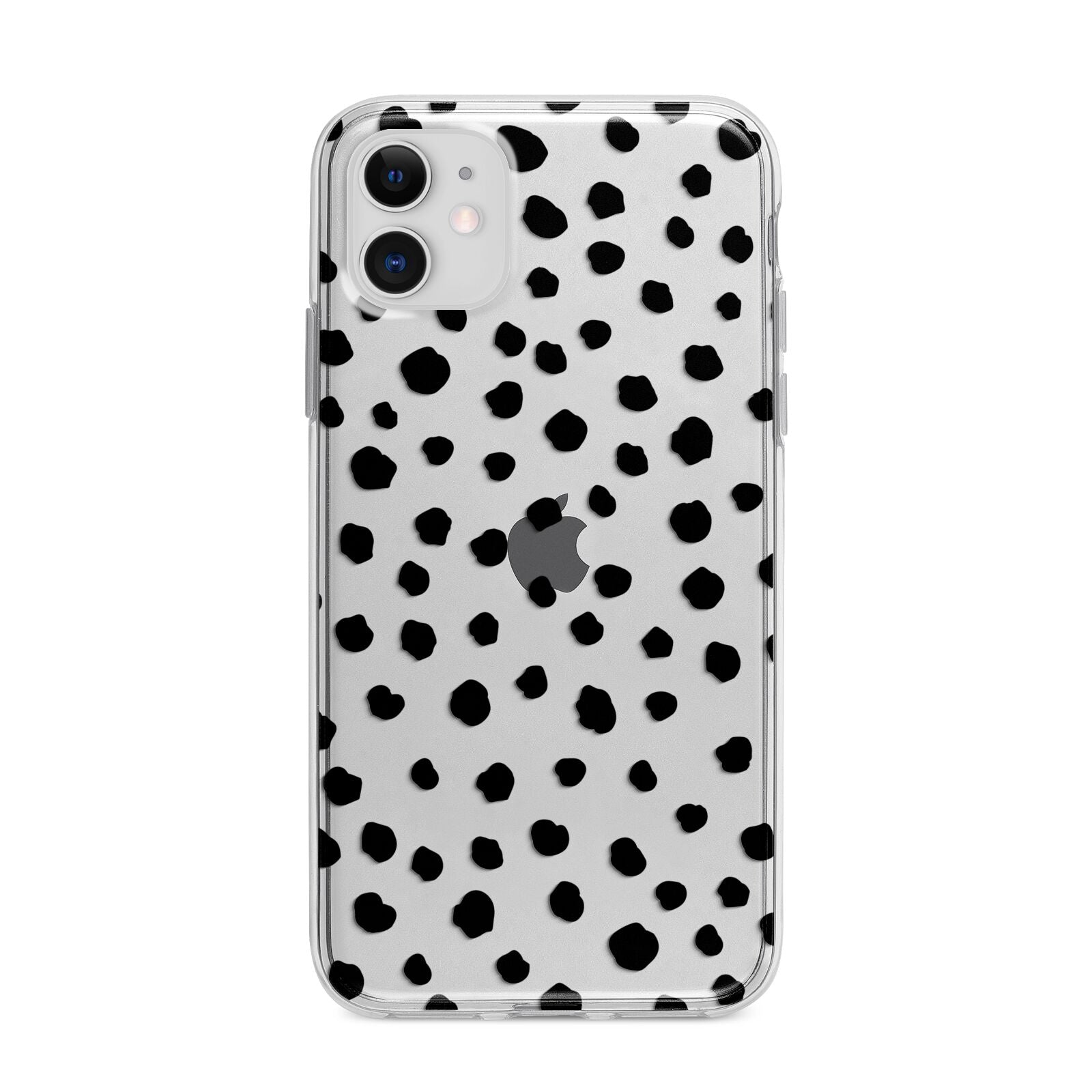 Polka Dot Apple iPhone 11 in White with Bumper Case