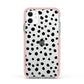 Polka Dot Apple iPhone 11 in White with Pink Impact Case