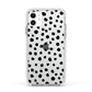 Polka Dot Apple iPhone 11 in White with White Impact Case