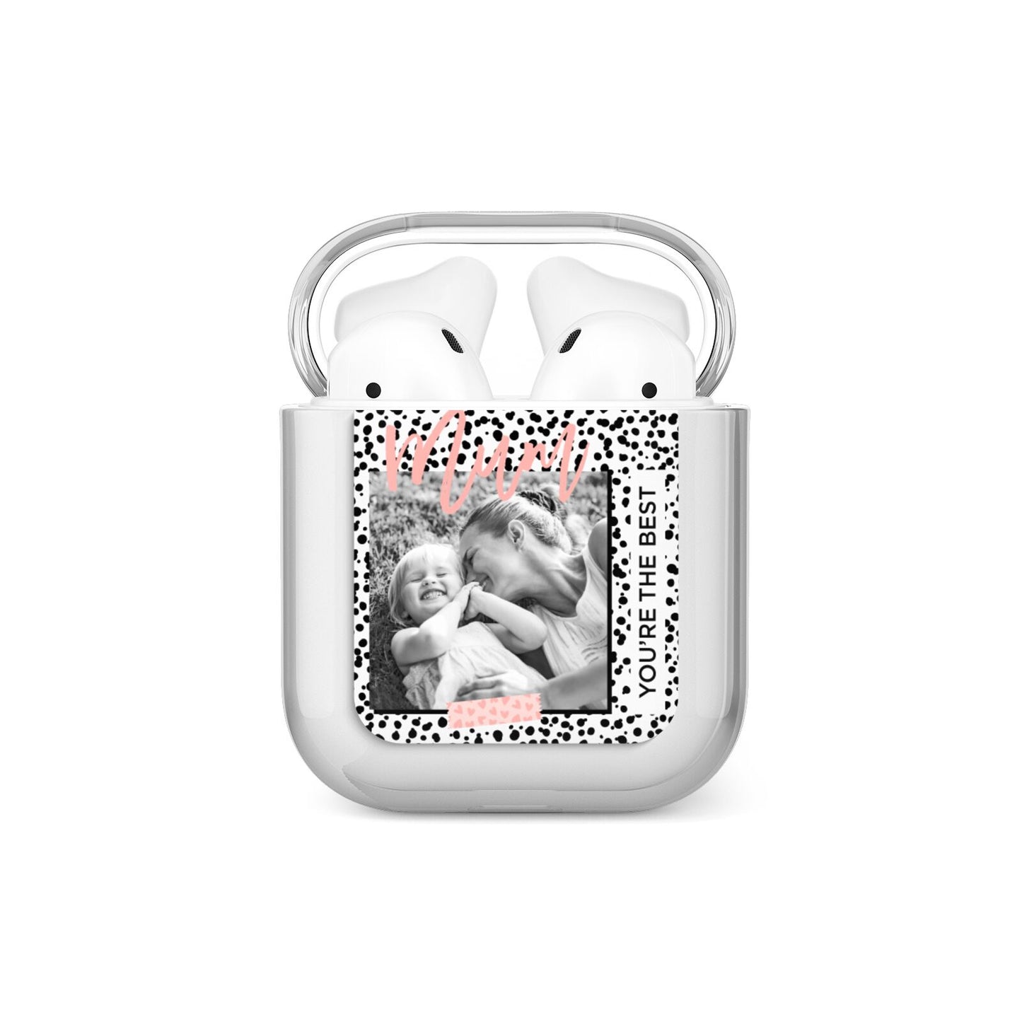Polka Dot Mum AirPods Case