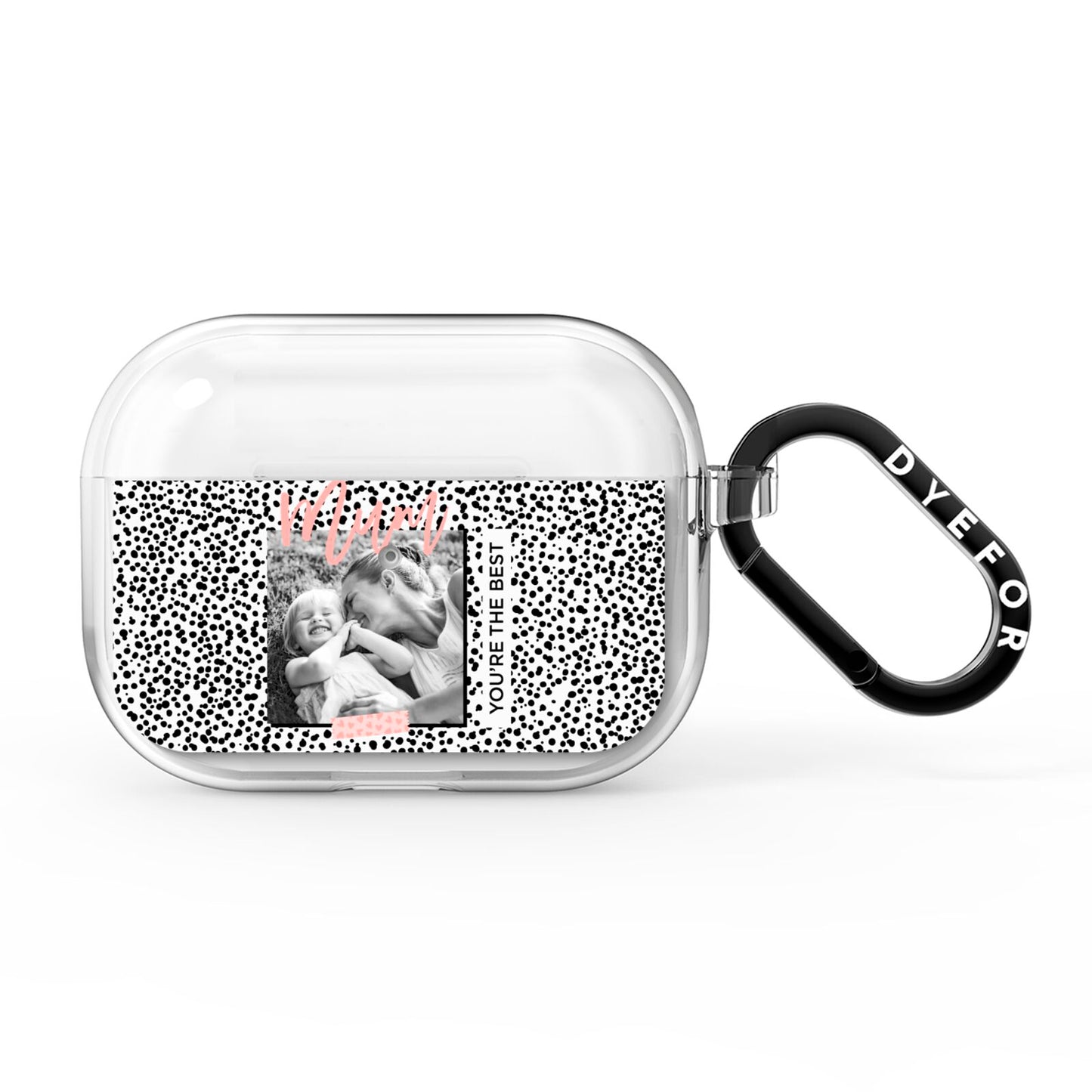 Polka Dot Mum AirPods Pro Clear Case