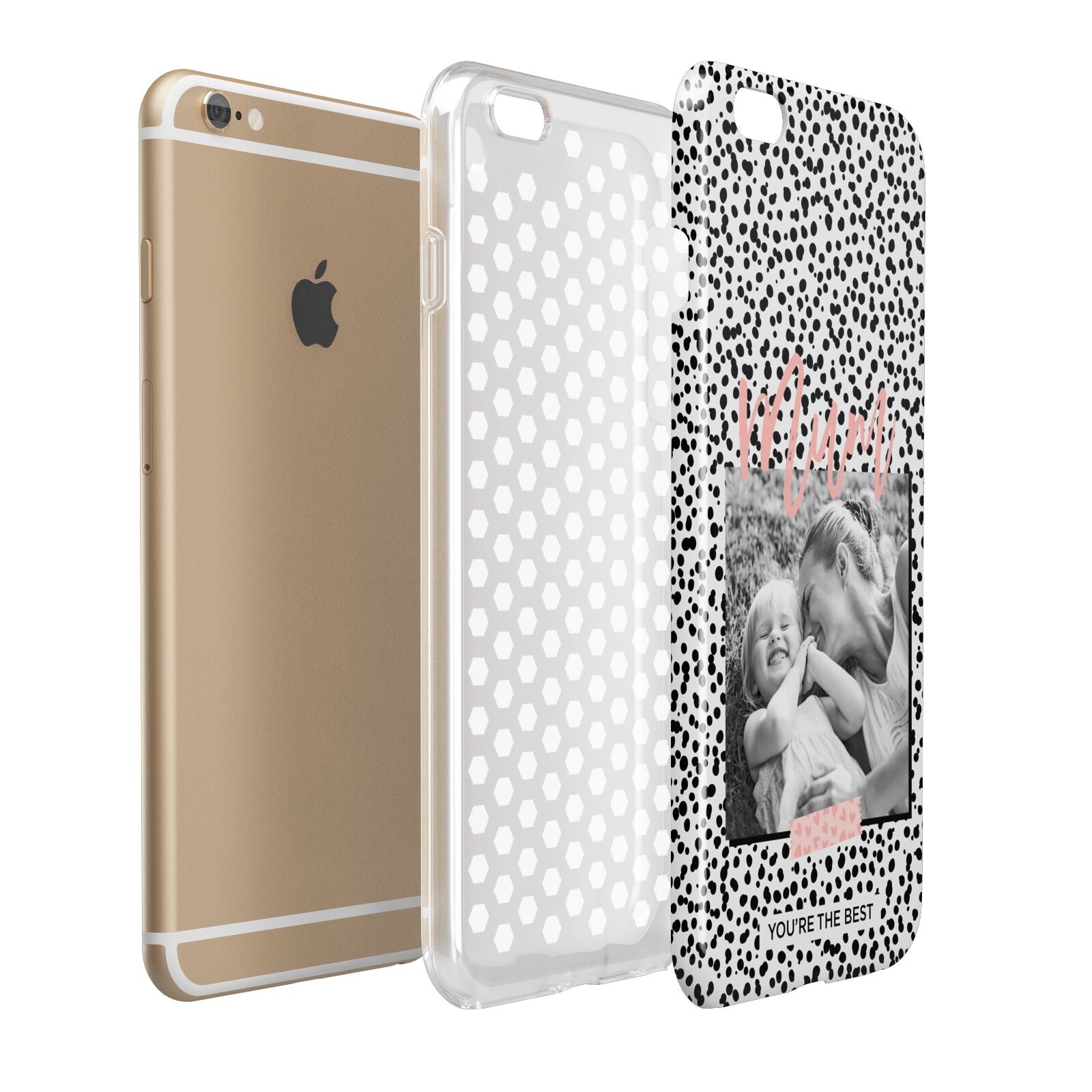 Polka Dot Mum Apple iPhone 6 Plus 3D Tough Case Expand Detail Image