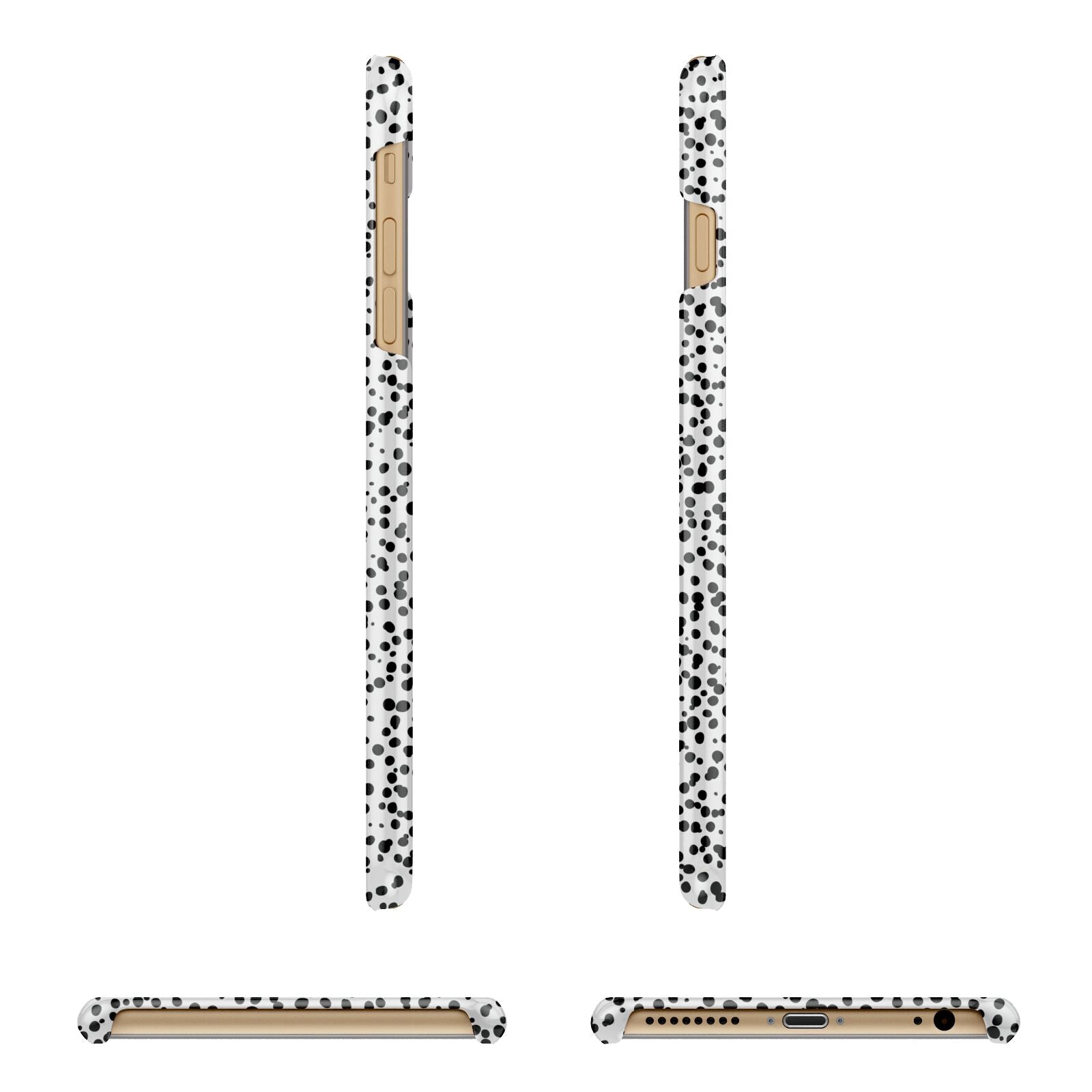 Polka Dot Mum Apple iPhone 6 Plus 3D Wrap Snap Case Angled Images