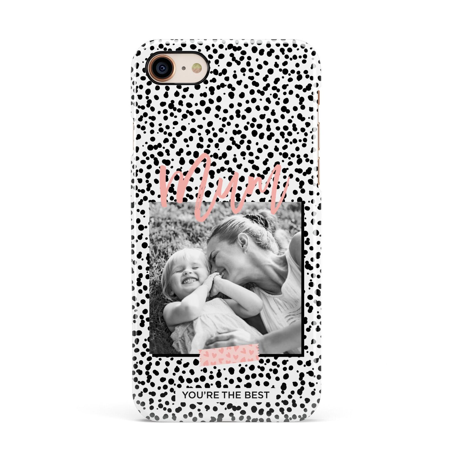 Polka Dot Mum Apple iPhone 7 8 3D Snap Case