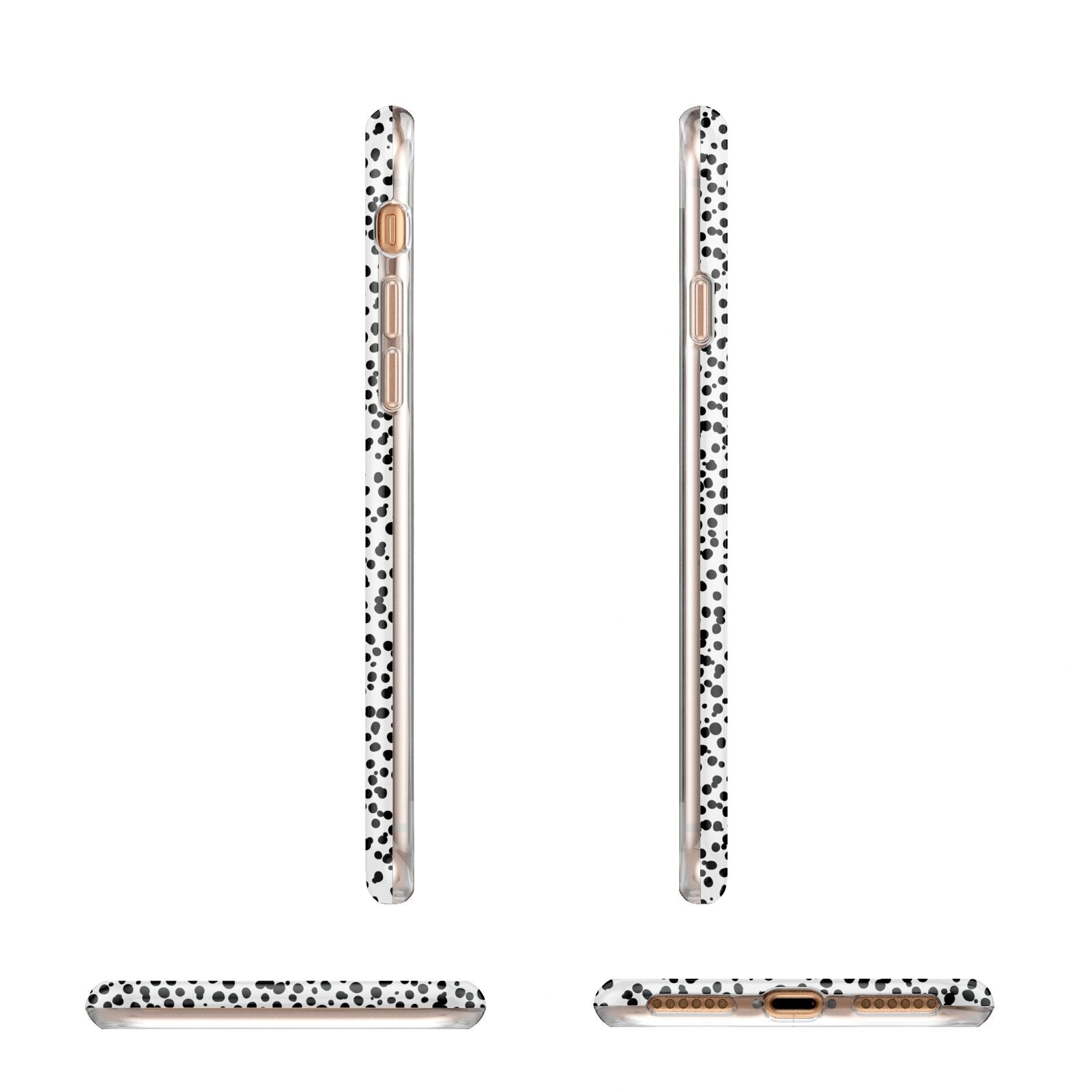 Polka Dot Mum Apple iPhone 7 8 3D Wrap Tough Case Alternative Image Angles