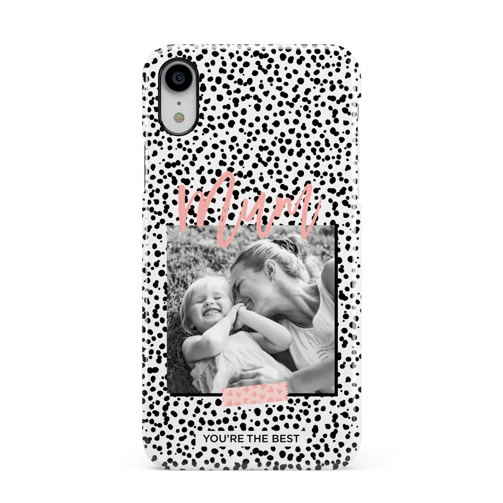 Polka Dot Mum Apple iPhone XR White 3D Snap Case