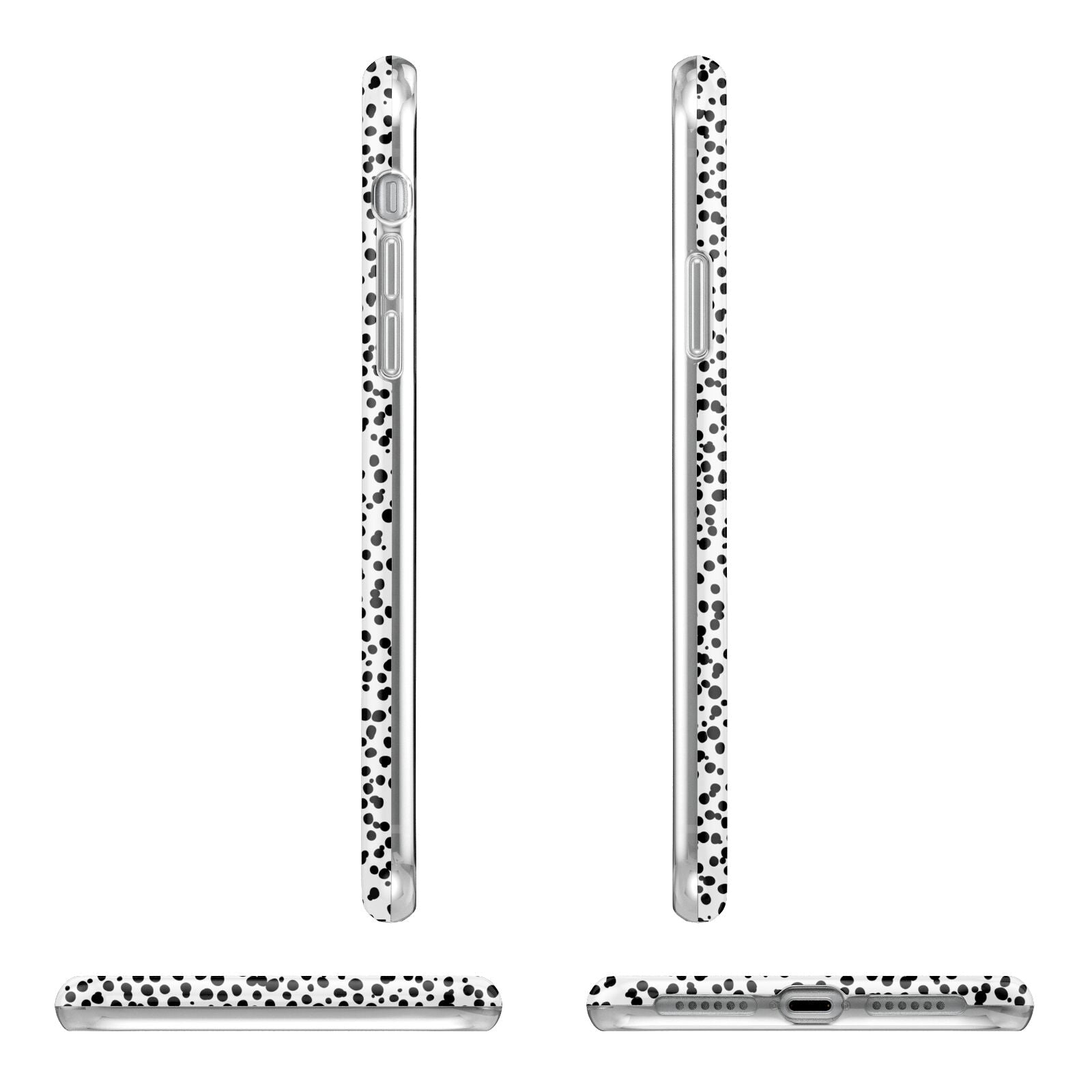 Polka Dot Mum Apple iPhone XR in White with 3D Wrap Tough Case Alternative Image Angles