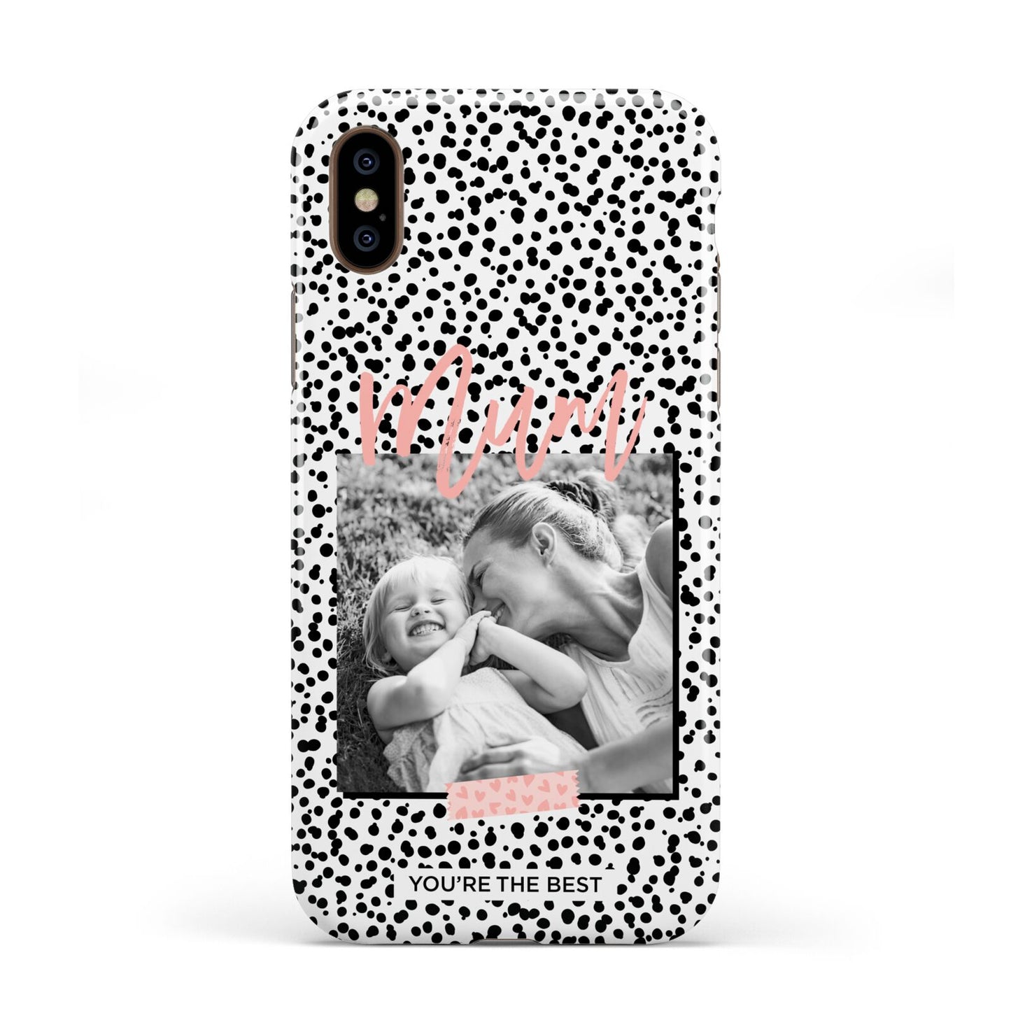 Polka Dot Mum Apple iPhone XS 3D Tough