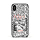 Polka Dot Mum Apple iPhone Xs Impact Case Black Edge on Black Phone