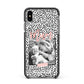 Polka Dot Mum Apple iPhone Xs Max Impact Case Black Edge on Black Phone