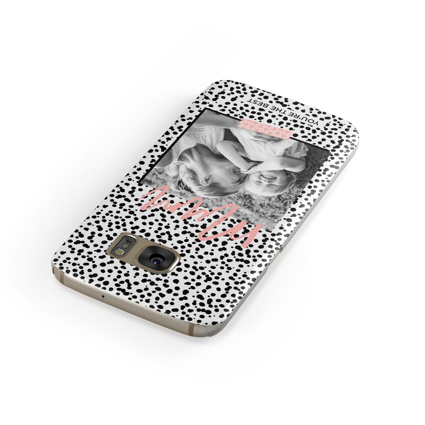 Polka Dot Mum Samsung Galaxy Case Front Close Up