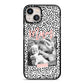 Polka Dot Mum iPhone 13 Black Impact Case on Silver phone