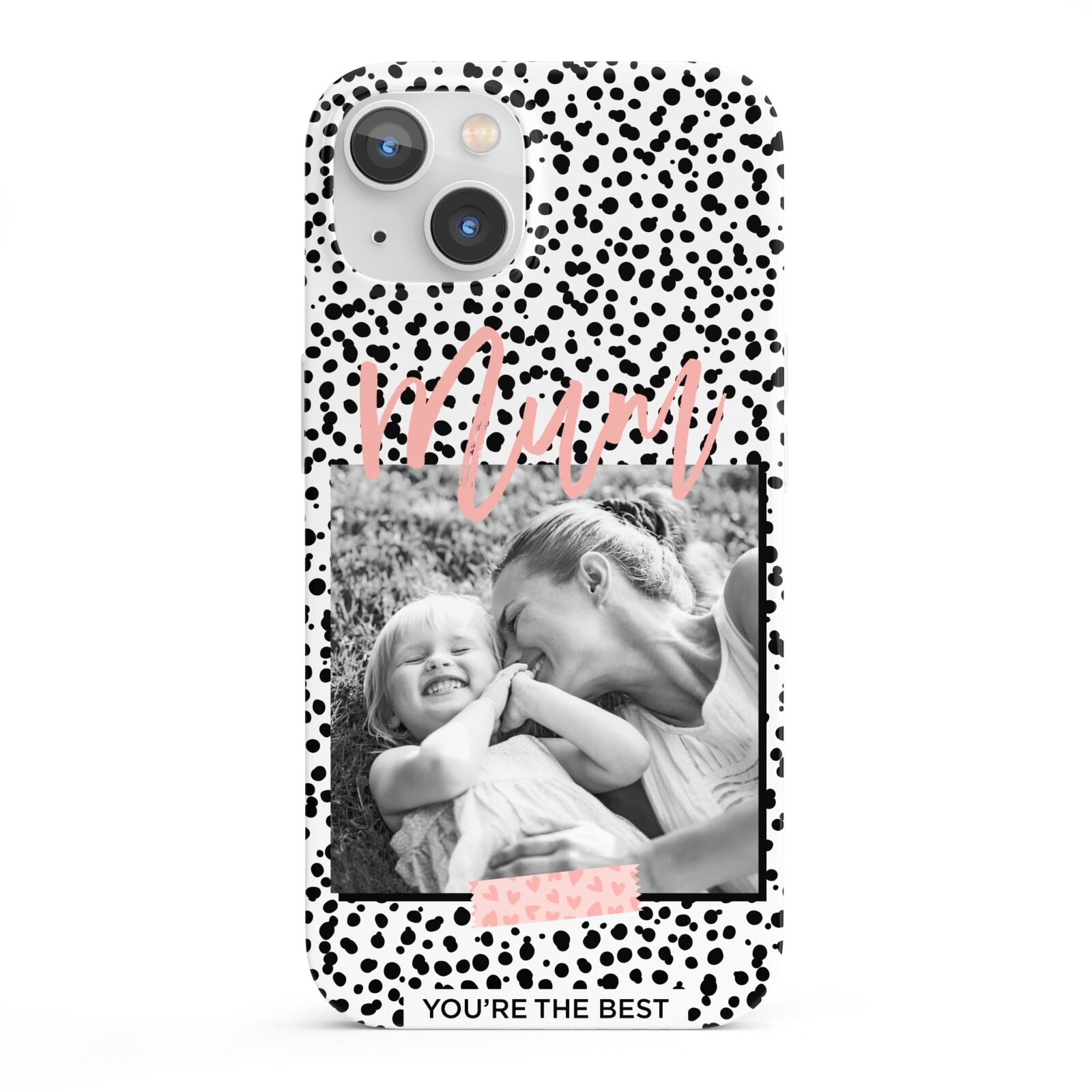 Polka Dot Mum iPhone 13 Full Wrap 3D Snap Case