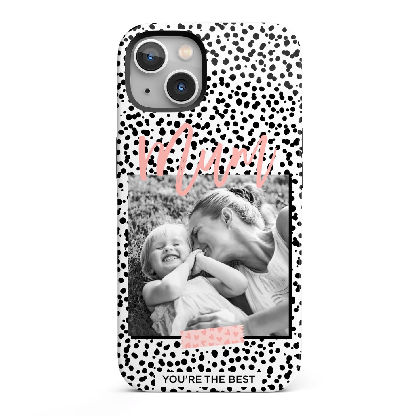 Polka Dot Mum iPhone 13 Full Wrap 3D Tough Case