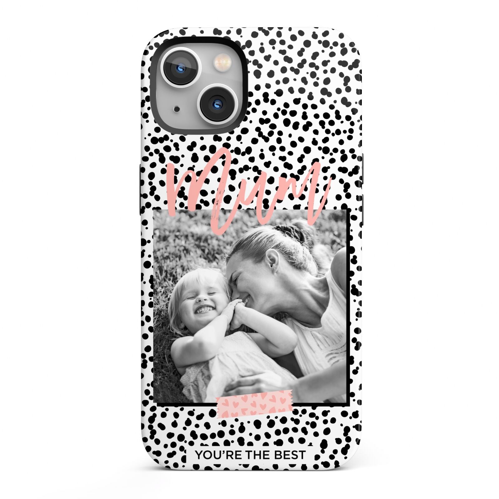 Polka Dot Mum iPhone 13 Full Wrap 3D Tough Case