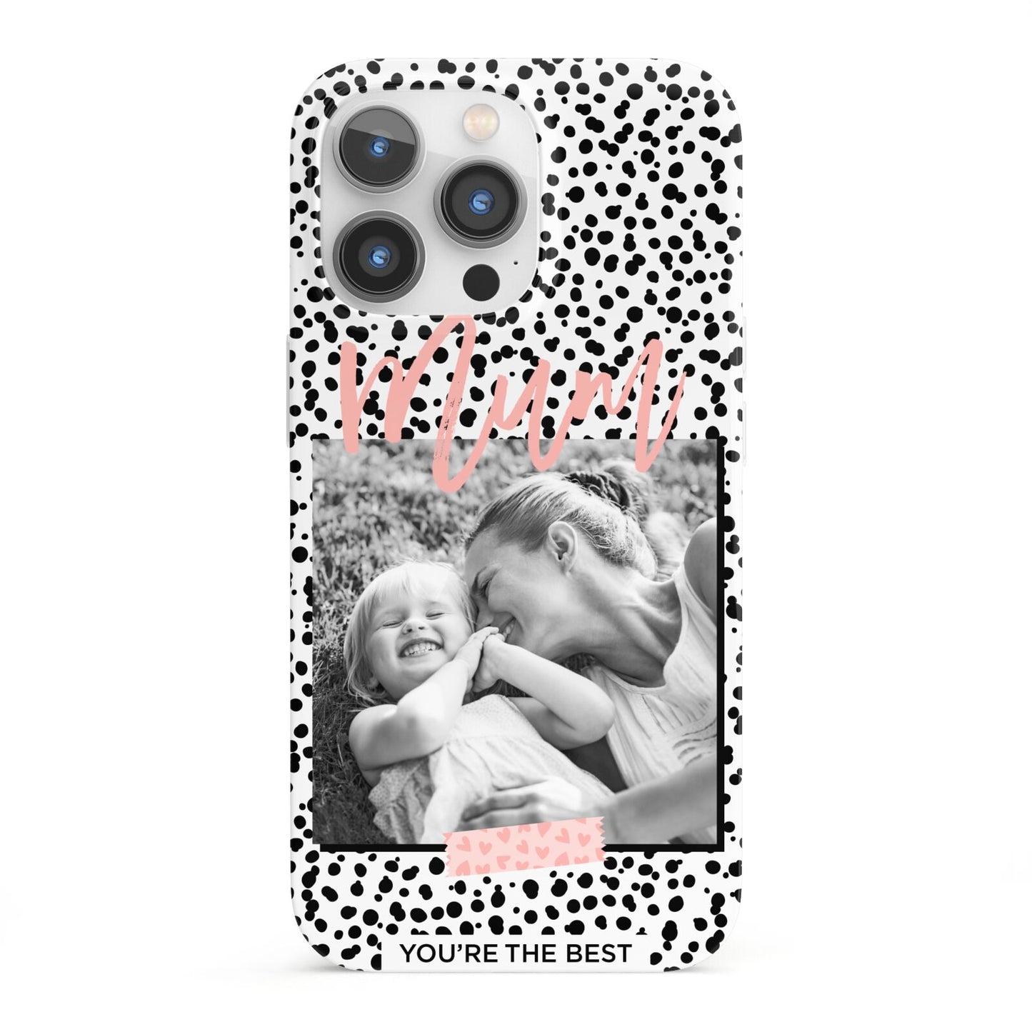 Polka Dot Mum iPhone 13 Pro Full Wrap 3D Snap Case