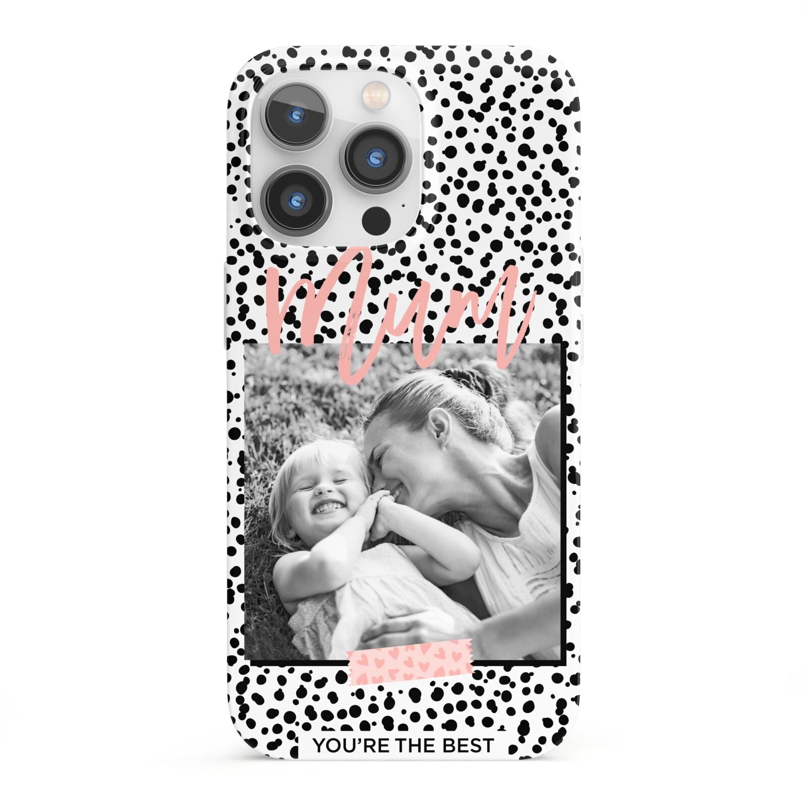 Polka Dot Mum iPhone 13 Pro Full Wrap 3D Snap Case