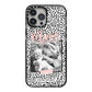 Polka Dot Mum iPhone 13 Pro Max Black Impact Case on Silver phone