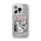 Polka Dot Mum iPhone 14 Pro Glitter Tough Case Silver