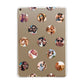 Polka Dot Photo Montage Upload Apple iPad Gold Case