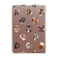 Polka Dot Photo Montage Upload Apple iPad Rose Gold Case