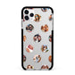 Polka Dot Photo Montage Upload Apple iPhone 11 Pro Max in Silver with Black Impact Case