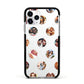 Polka Dot Photo Montage Upload Apple iPhone 11 Pro in Silver with Black Impact Case