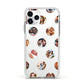 Polka Dot Photo Montage Upload Apple iPhone 11 Pro in Silver with White Impact Case