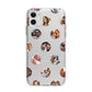 Polka Dot Photo Montage Upload Apple iPhone 11 in White with Bumper Case
