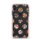 Polka Dot Photo Montage Upload Apple iPhone Xs Max Impact Case Pink Edge on Black Phone