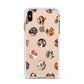 Polka Dot Photo Montage Upload Apple iPhone Xs Max Impact Case White Edge on Gold Phone