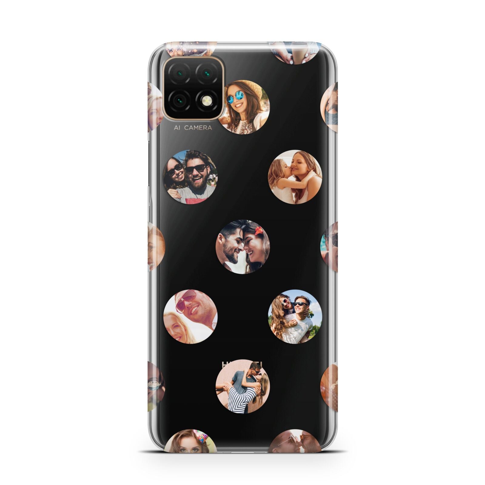 Polka Dot Photo Montage Upload Huawei Enjoy 20 Phone Case