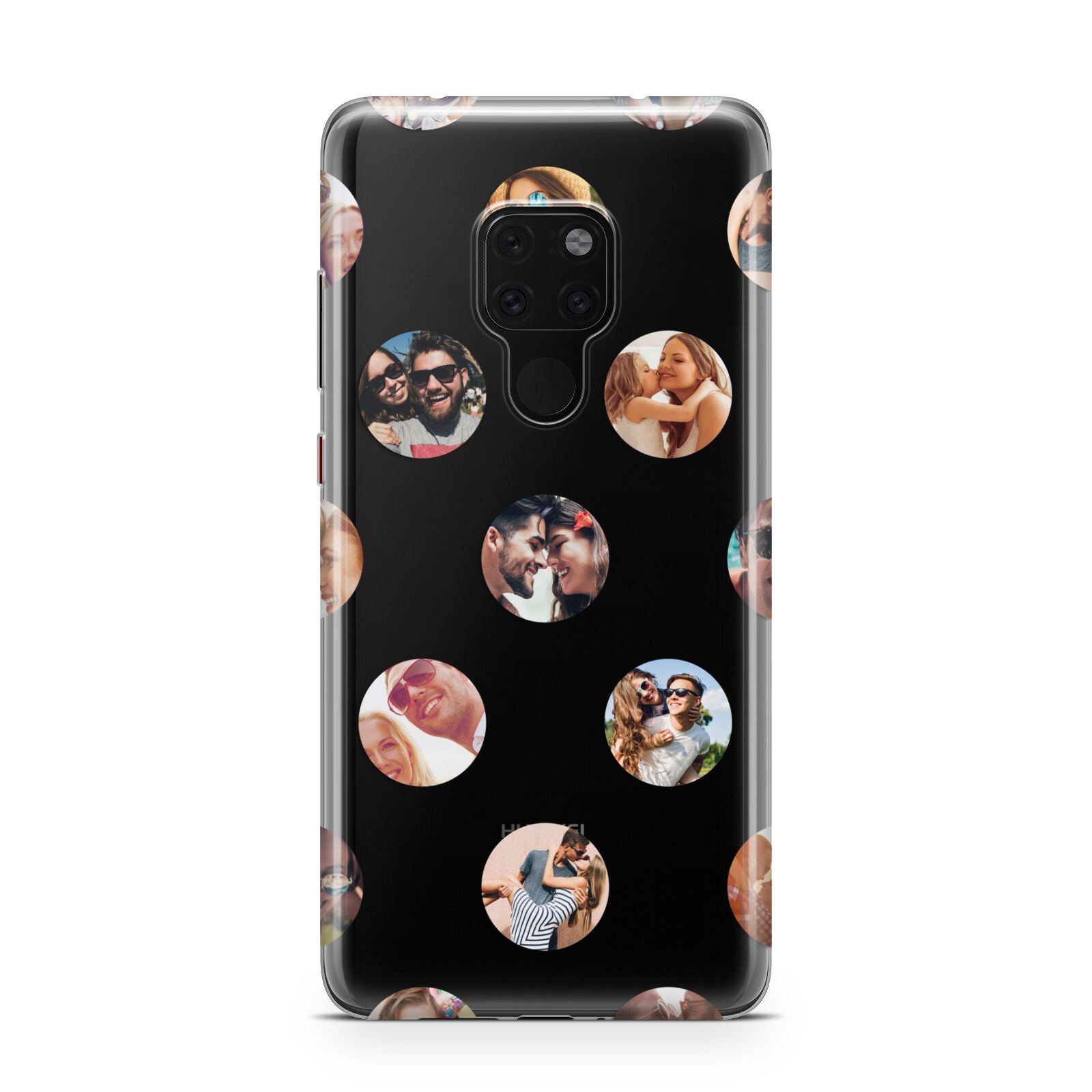 Polka Dot Photo Montage Upload Huawei Mate 20 Phone Case