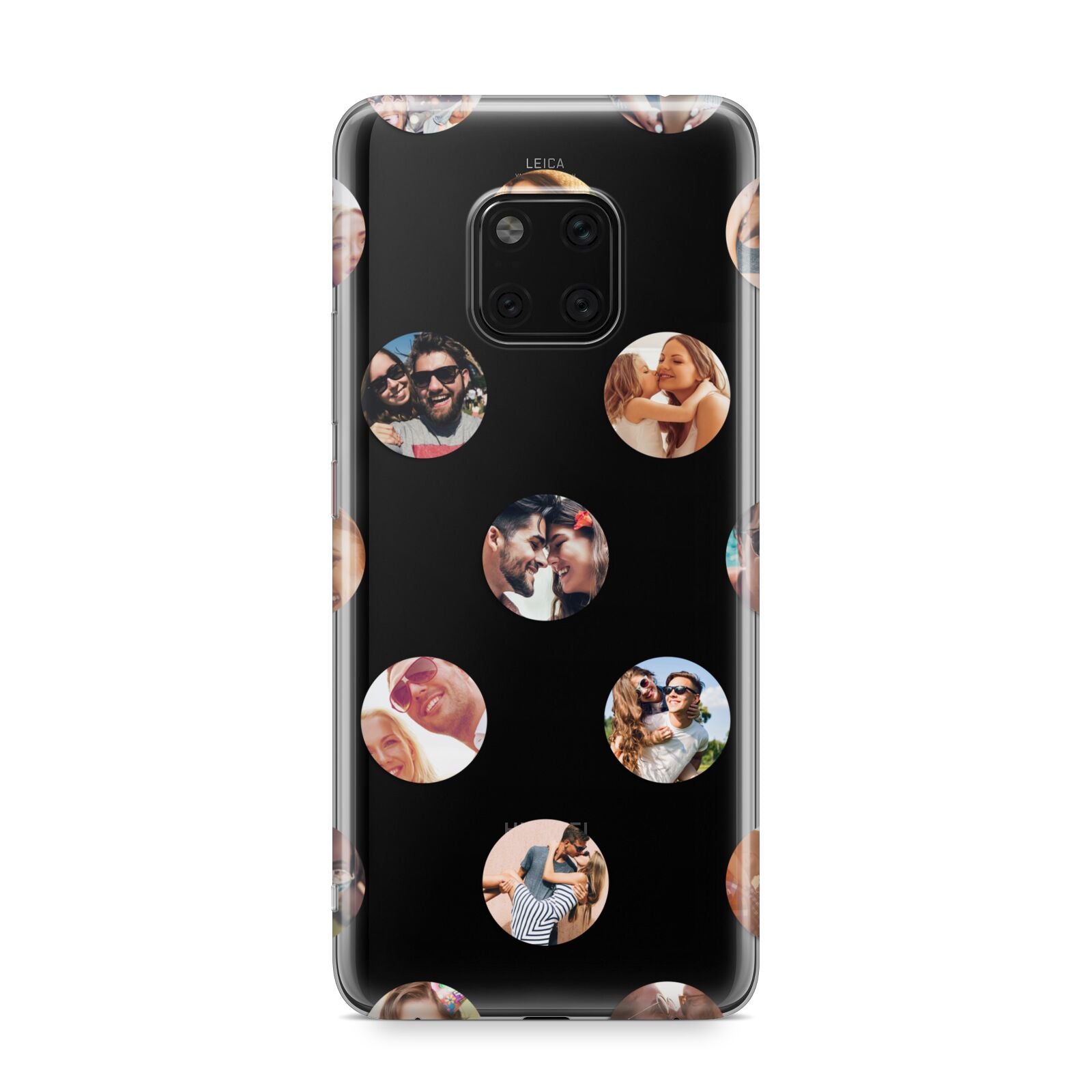 Polka Dot Photo Montage Upload Huawei Mate 20 Pro Phone Case