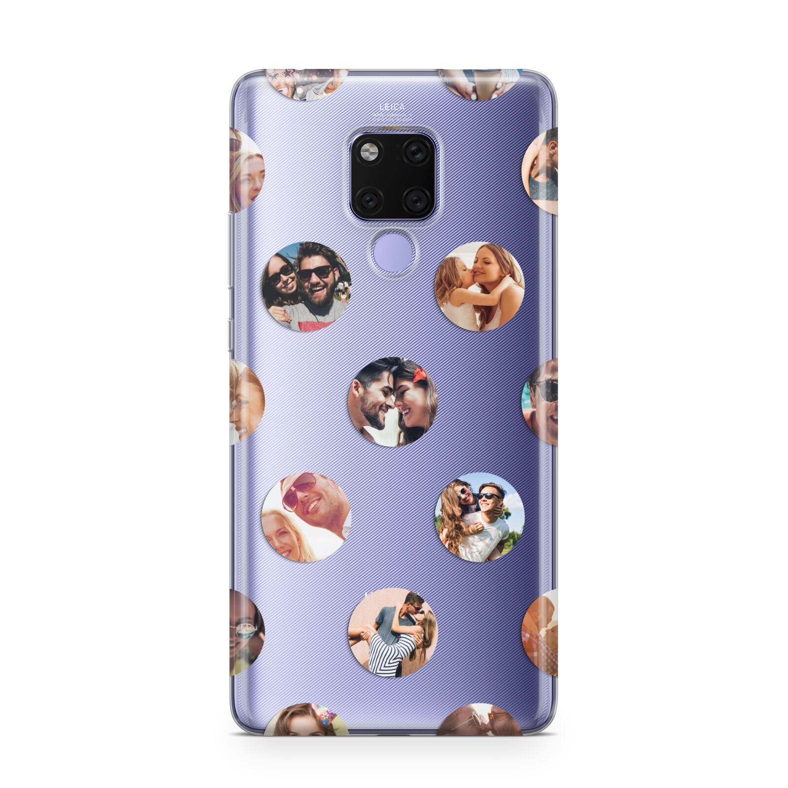 Polka Dot Photo Montage Upload Huawei Mate 20X Phone Case