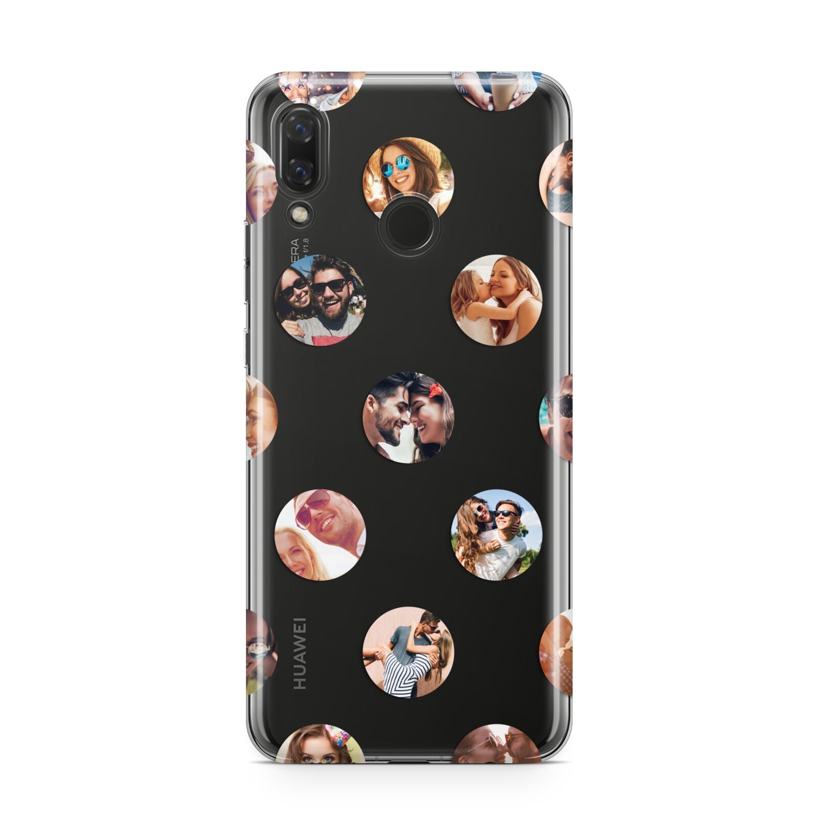 Polka Dot Photo Montage Upload Huawei Nova 3 Phone Case