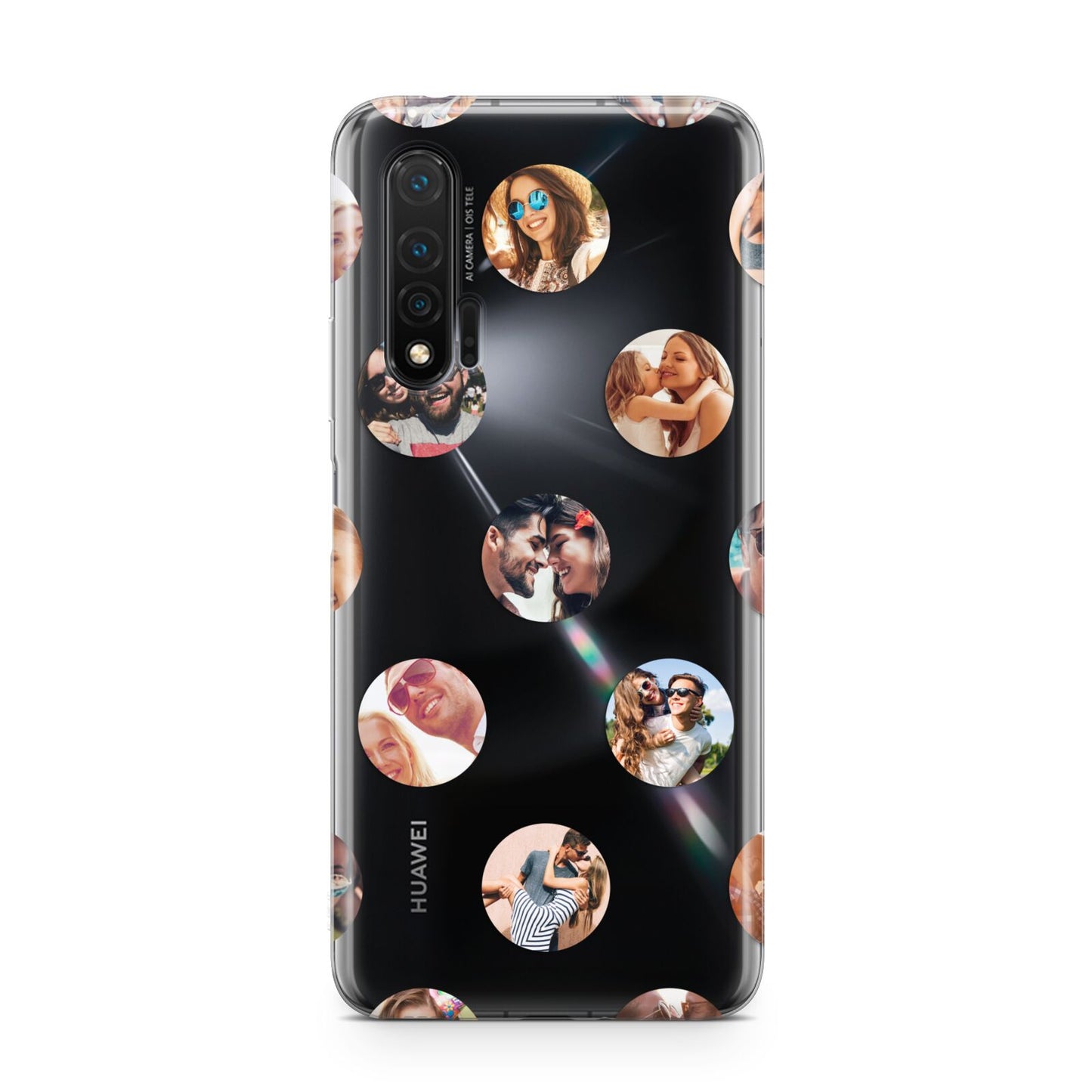 Polka Dot Photo Montage Upload Huawei Nova 6 Phone Case
