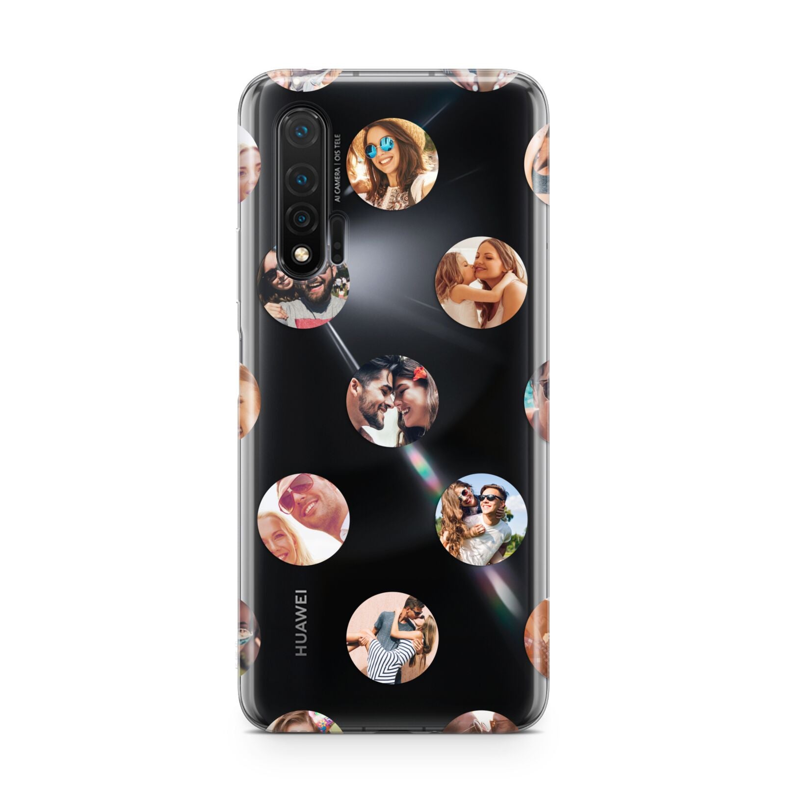 Polka Dot Photo Montage Upload Huawei Nova 6 Phone Case