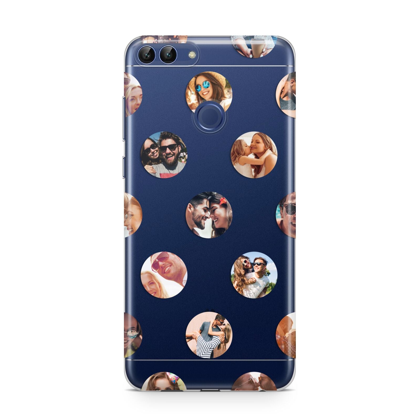 Polka Dot Photo Montage Upload Huawei P Smart Case