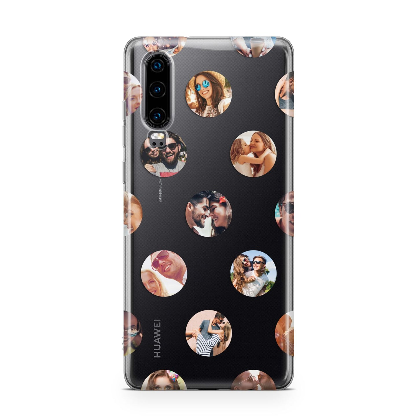 Polka Dot Photo Montage Upload Huawei P30 Phone Case