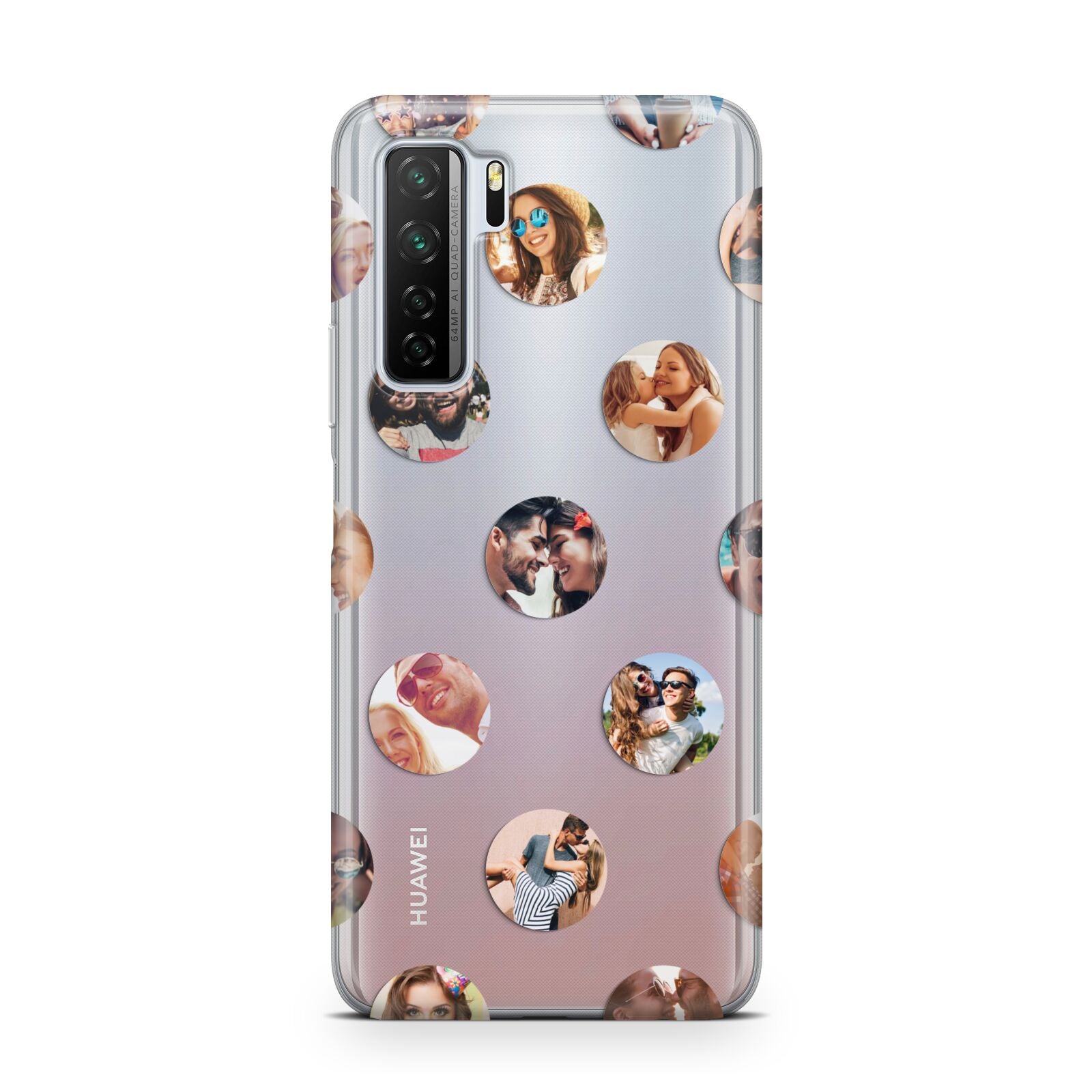 Polka Dot Photo Montage Upload Huawei P40 Lite 5G Phone Case