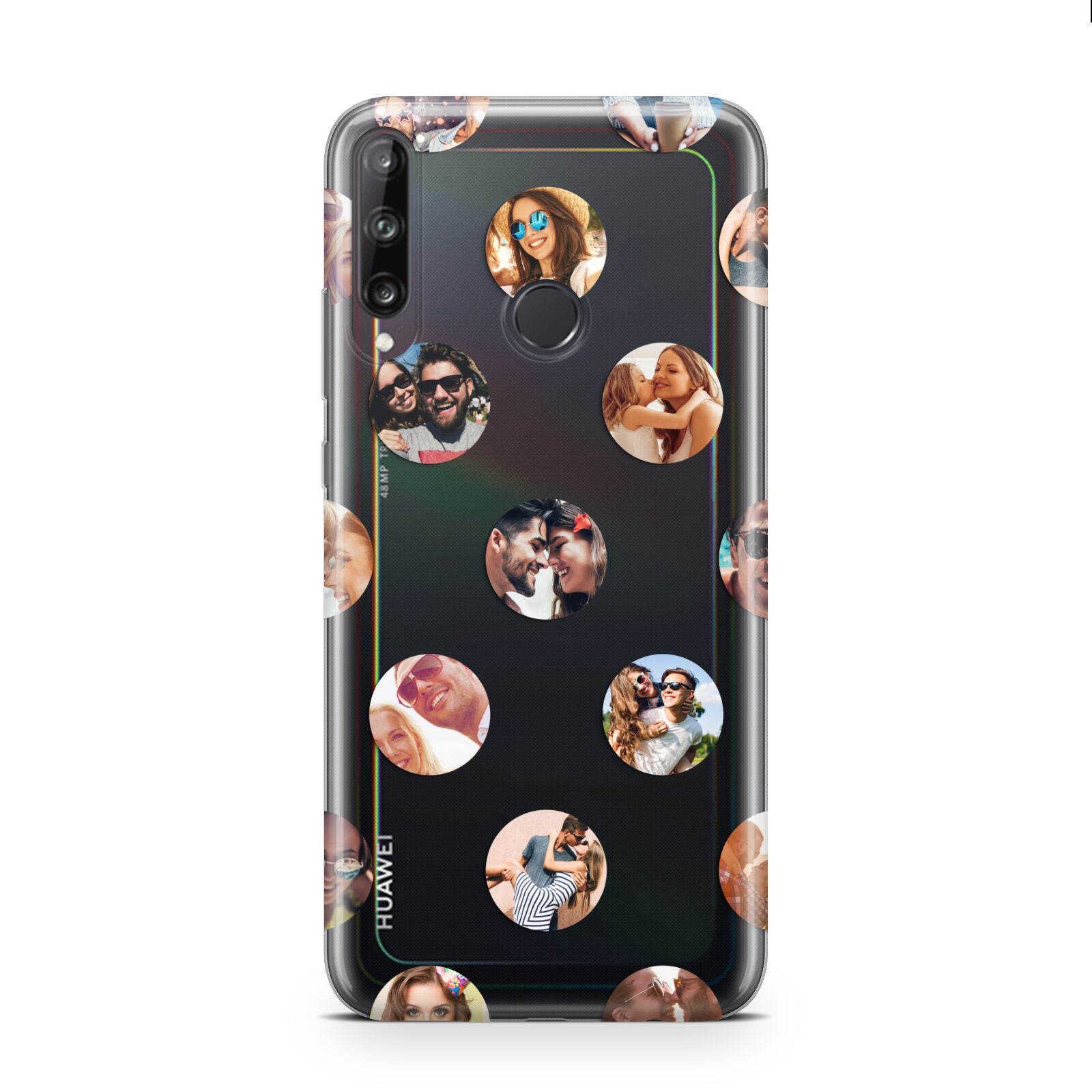 Polka Dot Photo Montage Upload Huawei P40 Lite E Phone Case