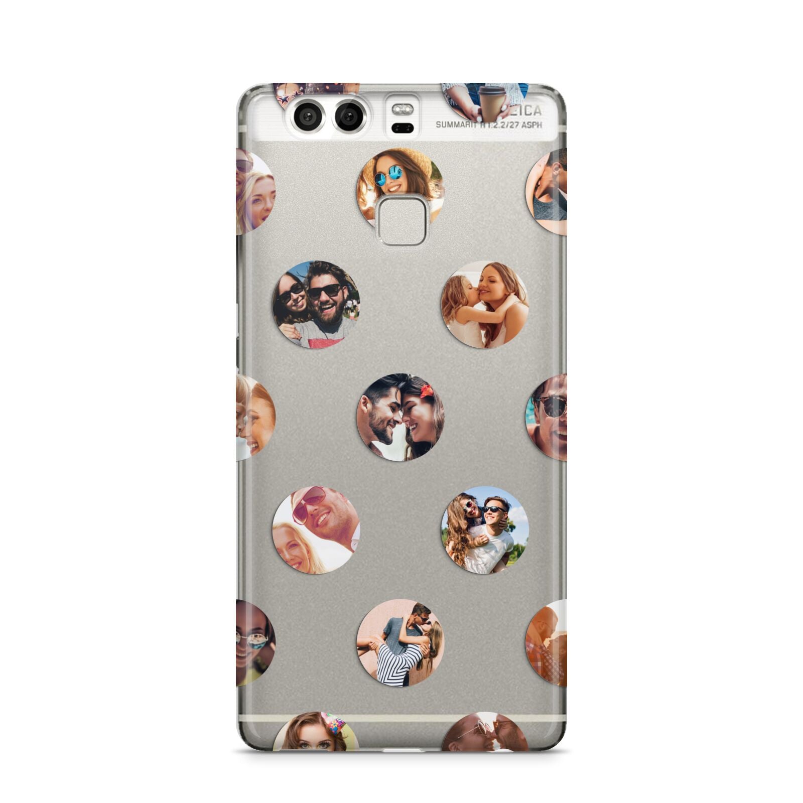 Polka Dot Photo Montage Upload Huawei P9 Case