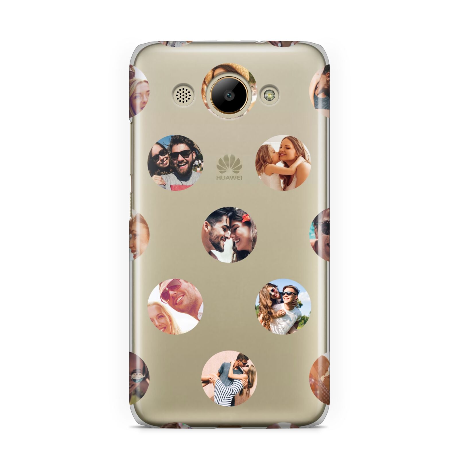 Polka Dot Photo Montage Upload Huawei Y3 2017