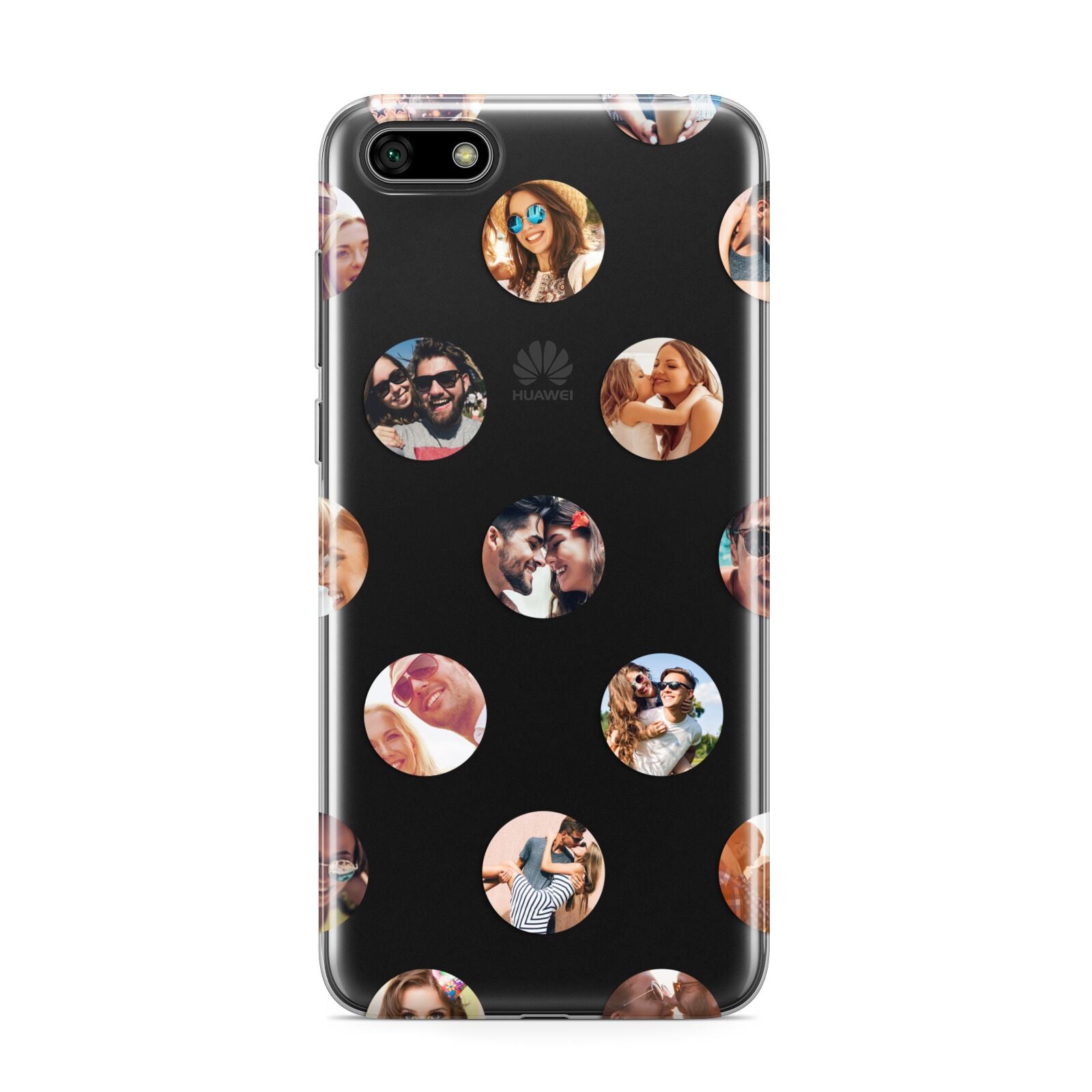 Polka Dot Photo Montage Upload Huawei Y5 Prime 2018 Phone Case