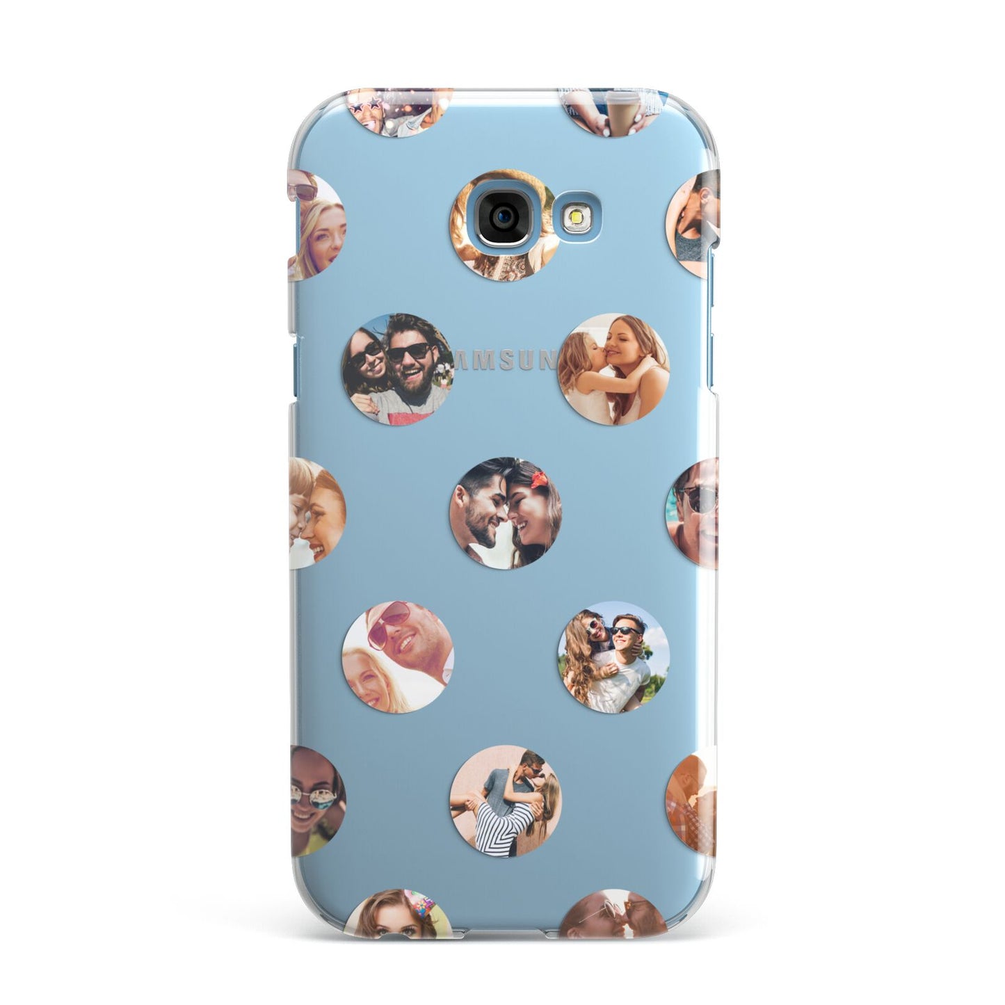 Polka Dot Photo Montage Upload Samsung Galaxy A7 2017 Case