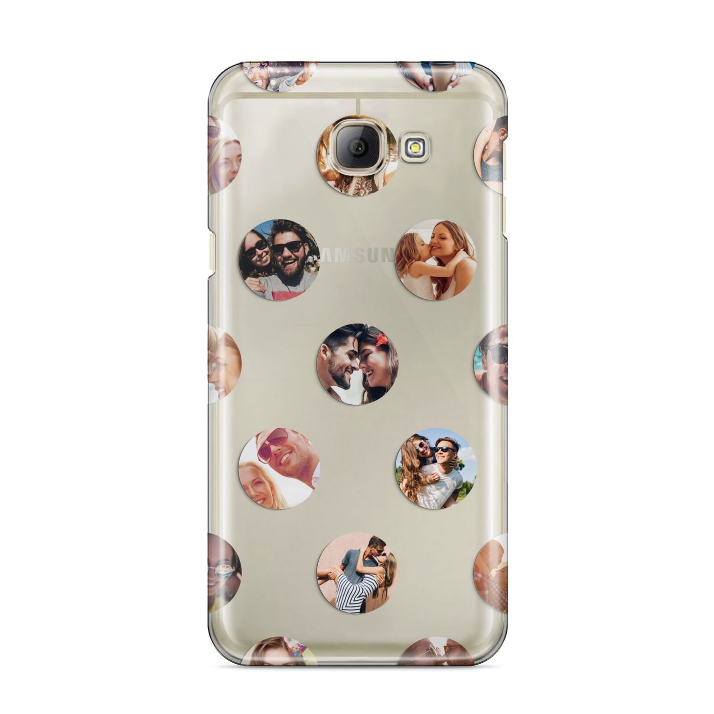 Polka Dot Photo Montage Upload Samsung Galaxy A8 2016 Case